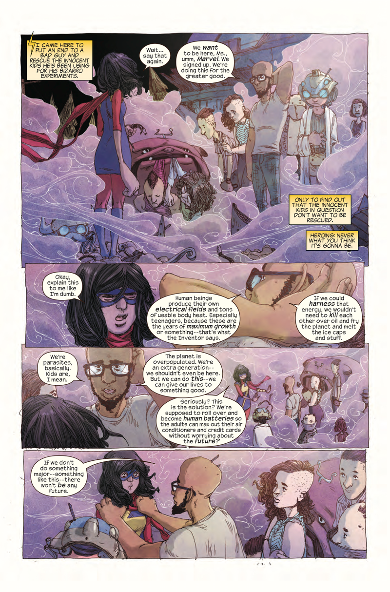 Illustration for article titled Exclusive Marvel preview: Kamala stands up for millennials in Ms. Marvel #10